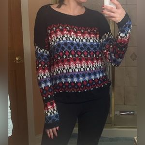 Abercrombie & Fitch Knit Sweater Fairisle M/L